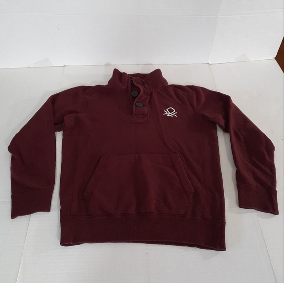 Stile Benetton Logo Henley Sweater - Picture 3 of 6